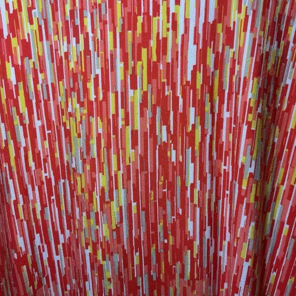 Lane Bryant 22/24 Maxi Skirt Plus Size Orange Yellow- Abstract Print - Picture 3 of 5